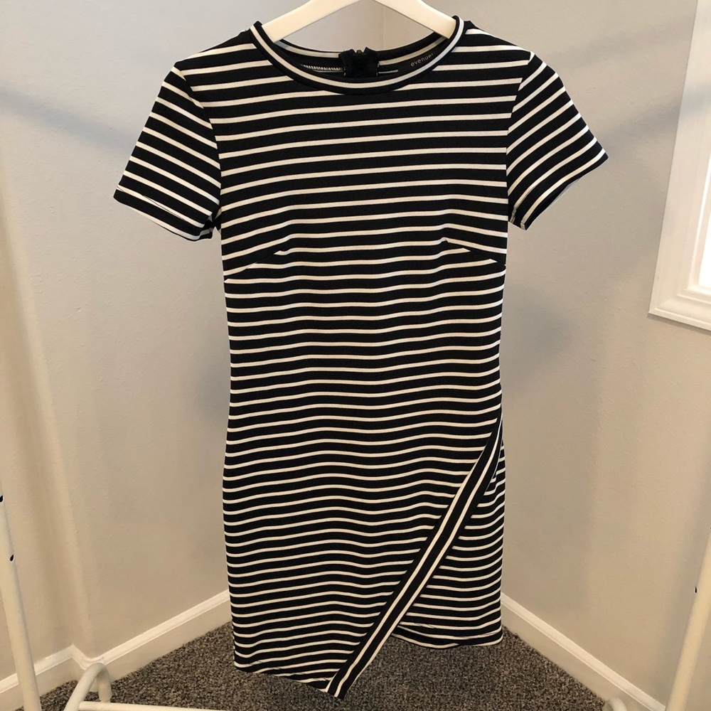 Striped mini dress